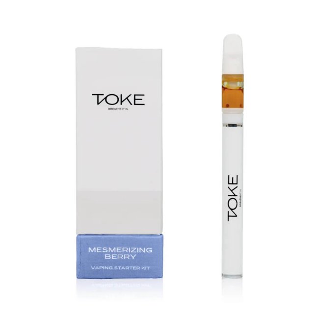 toke mesmerizing berry vaping starter kit